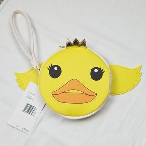 Betsey Johnson coin purse wallet wristlet wings